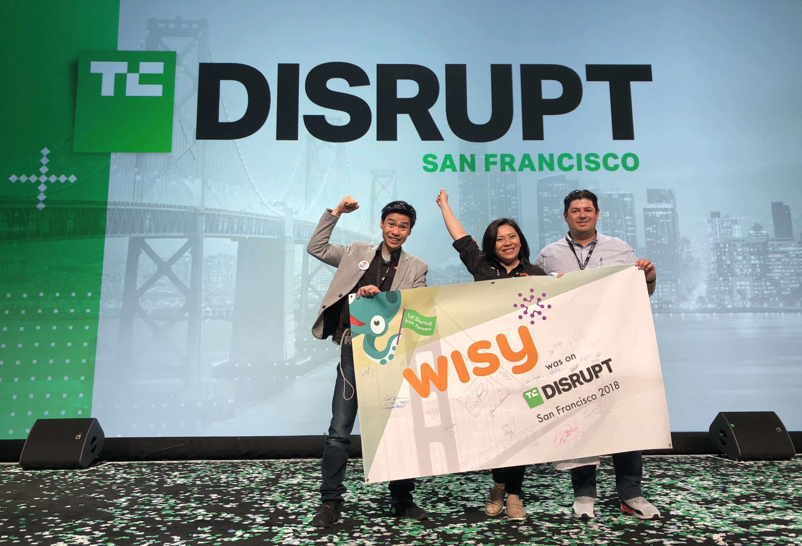 Wisy first Panamanian startup at the Startup Alley of TechCrunch